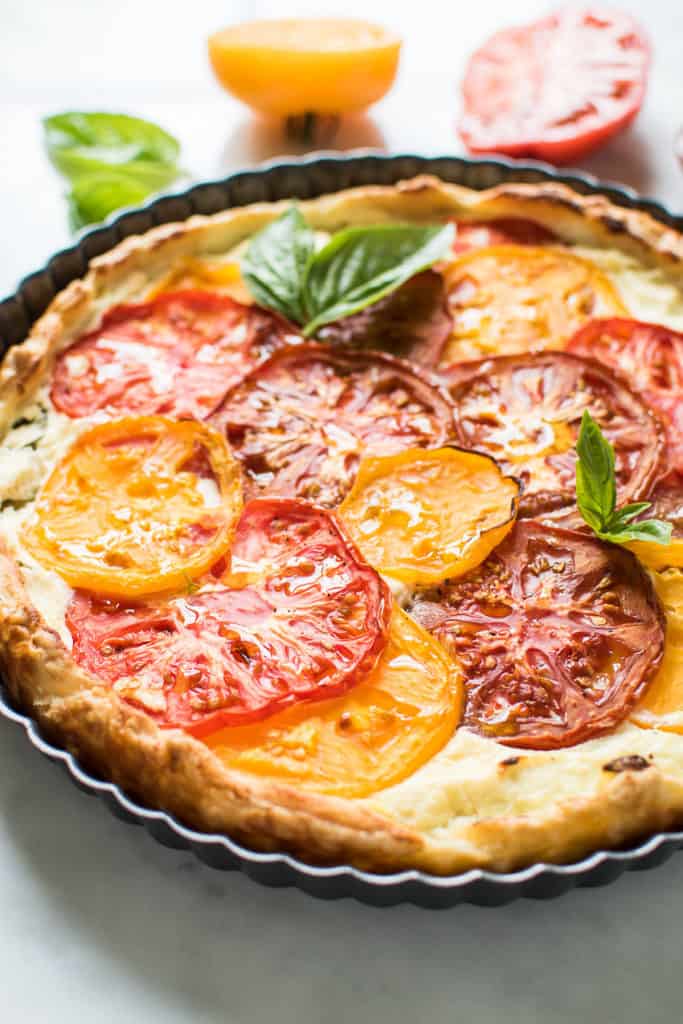 Heirloom Tomato Ricotta Tart - Very EATalian